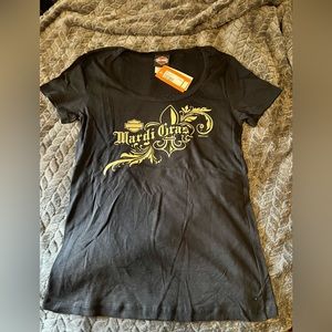 Harley Davidson Mardi Gras Women’s fitted Tshirt L